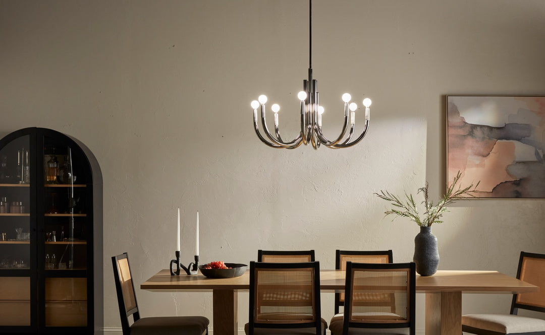 Kichler Canada - 52550PN - Eight Light Chandelier - Odensa - Polished Nickel