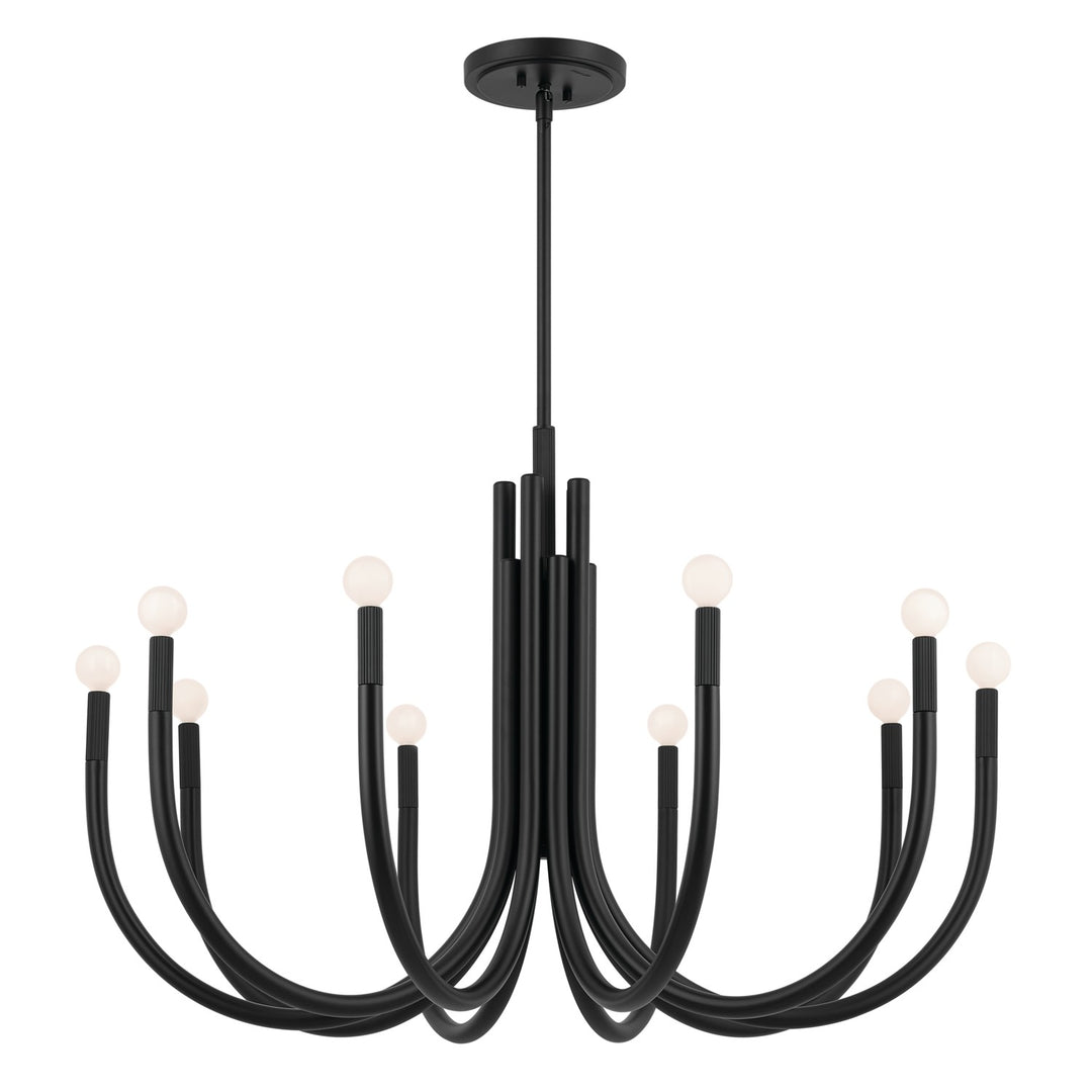 Kichler Canada - 52551BK - Ten Light Chandelier - Odensa - Black