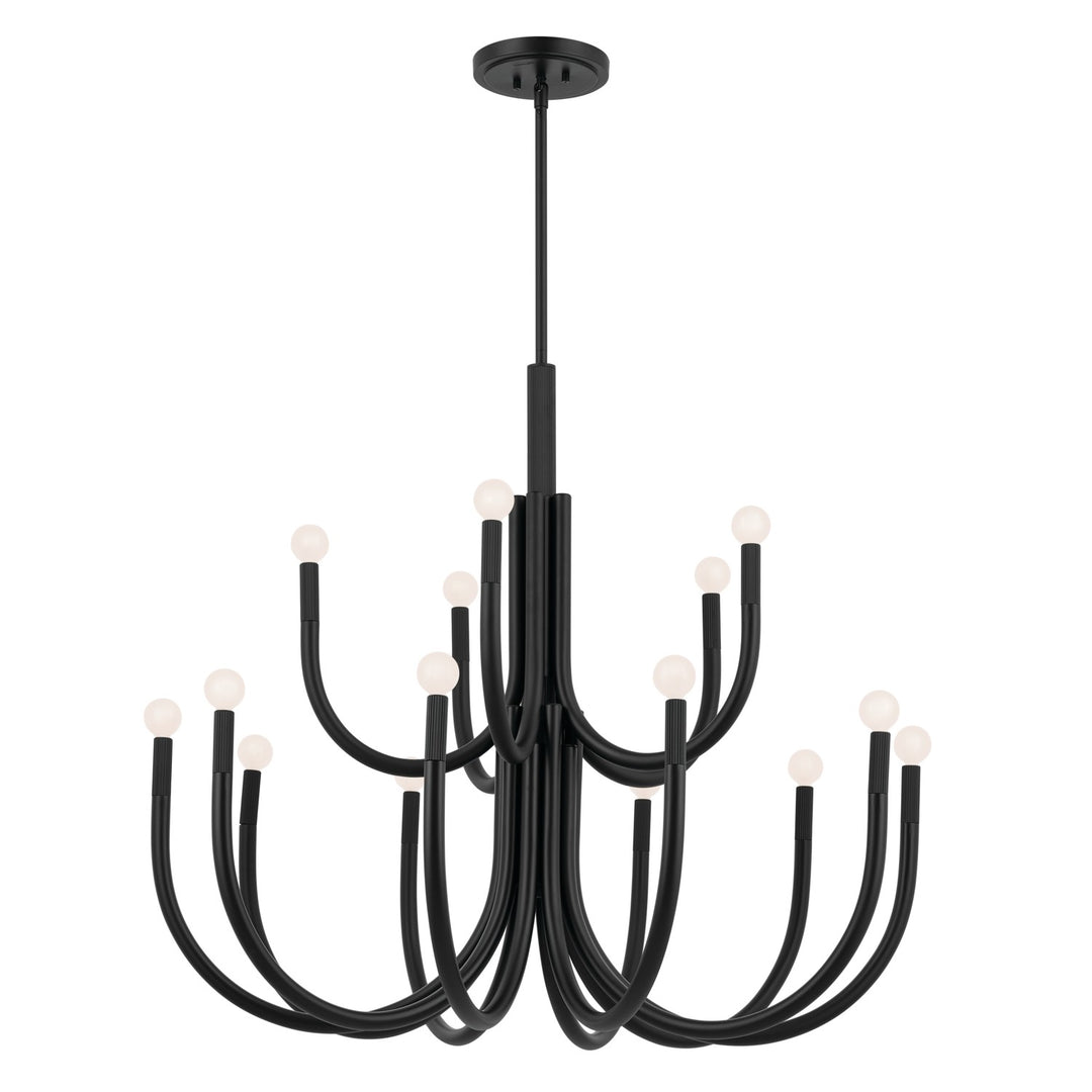 Kichler Canada - 52552BK - 15 Light Chandelier - Odensa - Black