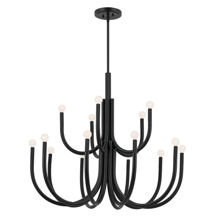 Kichler Canada - 52552BK - 15 Light Chandelier - Odensa - Black