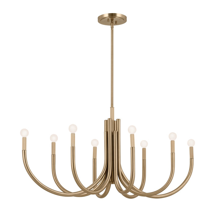 Kichler Canada - 52553CPZ - Eight Light Chandelier - Odensa - Champagne Bronze