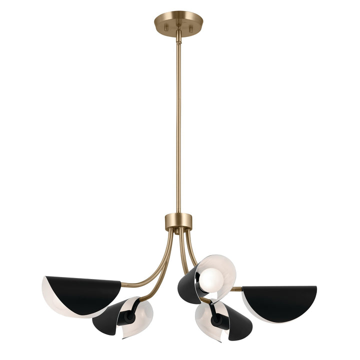 Kichler Canada - 52558CPZBK - Five Light Chandelier/Semi Flush - Arcus - Champagne Bronze