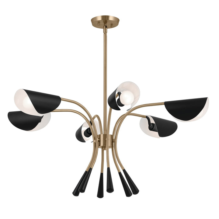 Kichler Canada - 52559CPZBK - Six Light Chandelier - Arcus - Champagne Bronze