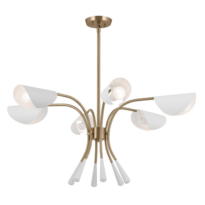 Kichler Canada - 52559CPZWH - Six Light Chandelier - Arcus - Champagne Bronze