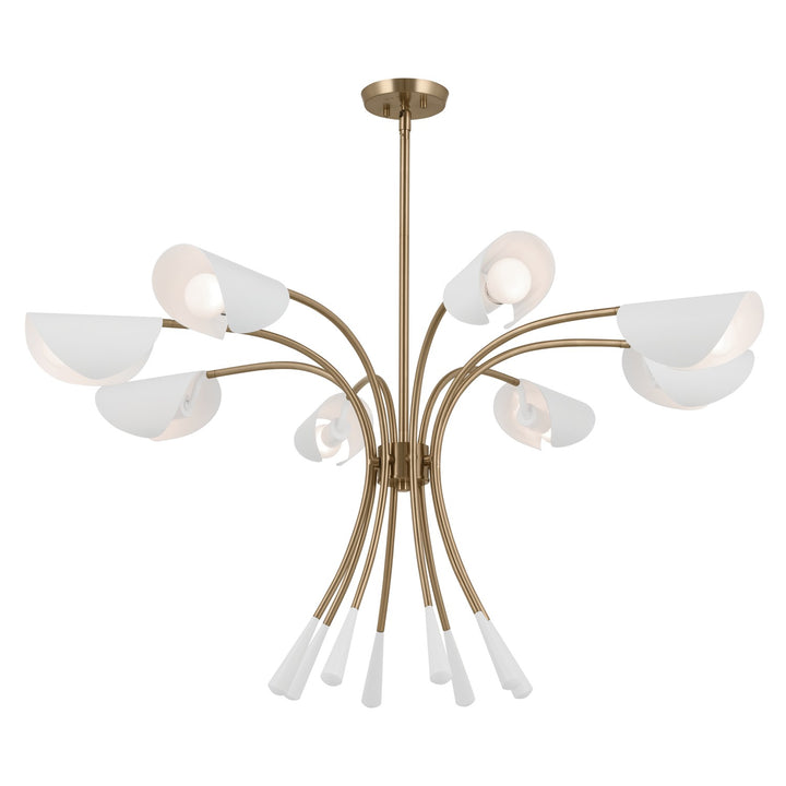 Kichler Canada - 52560CPZWH - Eight Light Chandelier - Arcus - Champagne Bronze