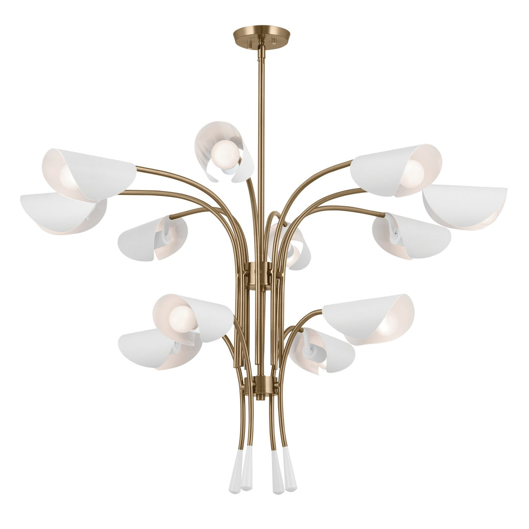 Kichler Canada - 52561CPZWH - 12 Light Chandelier - Arcus - Champagne Bronze
