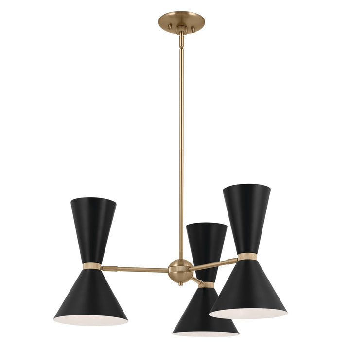 Kichler Canada - 52565CPZBK - Six Light Chandelier - Phix - Champagne Bronze