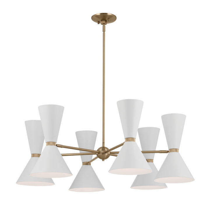 Kichler Canada - 52566CPZWH - 12 Light Chandelier - Phix - Champagne Bronze