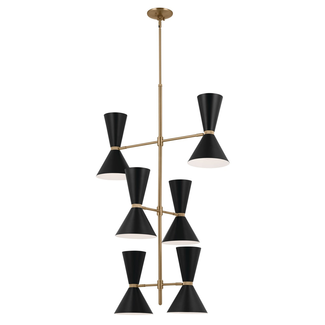 Kichler Canada - 52568CPZBK - 12 Light Foyer Chandelier - Phix - Champagne Bronze