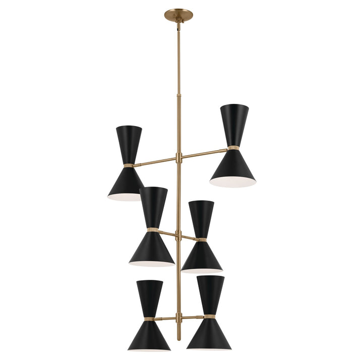 Kichler Canada - 52568CPZBK - 12 Light Foyer Chandelier - Phix - Champagne Bronze