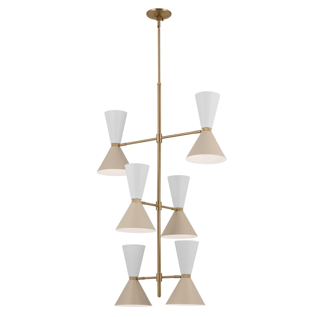 Kichler Canada - 52568CPZGRG - 12 Light Foyer Chandelier - Phix - Champagne Bronze