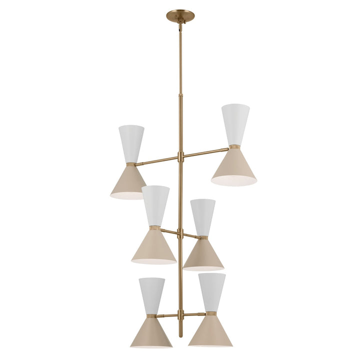 Kichler Canada - 52568CPZGRG - 12 Light Foyer Chandelier - Phix - Champagne Bronze