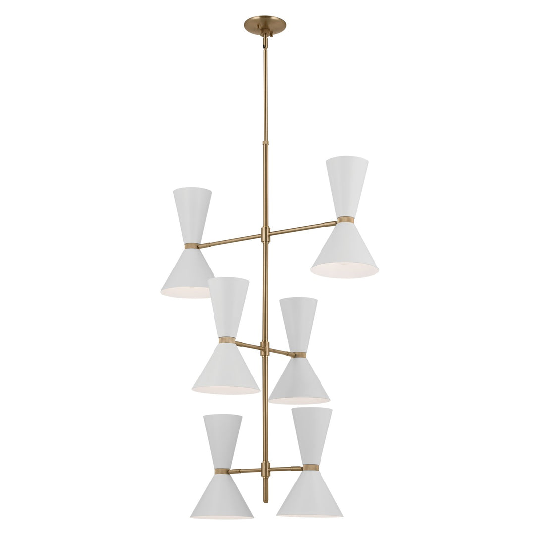 Kichler Canada - 52568CPZWH - 12 Light Foyer Chandelier - Phix - Champagne Bronze