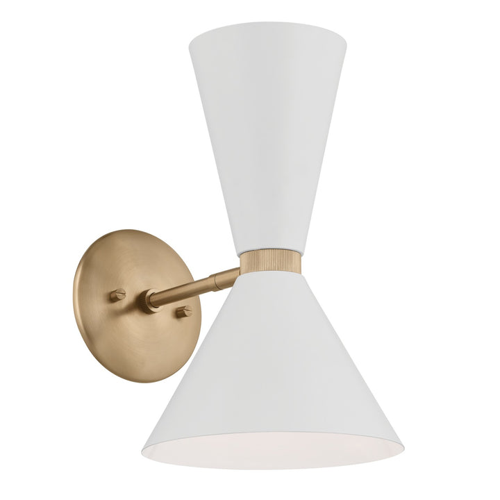 Kichler Canada - 52570CPZWH - Two Light Wall Sconce - Phix - Champagne Bronze