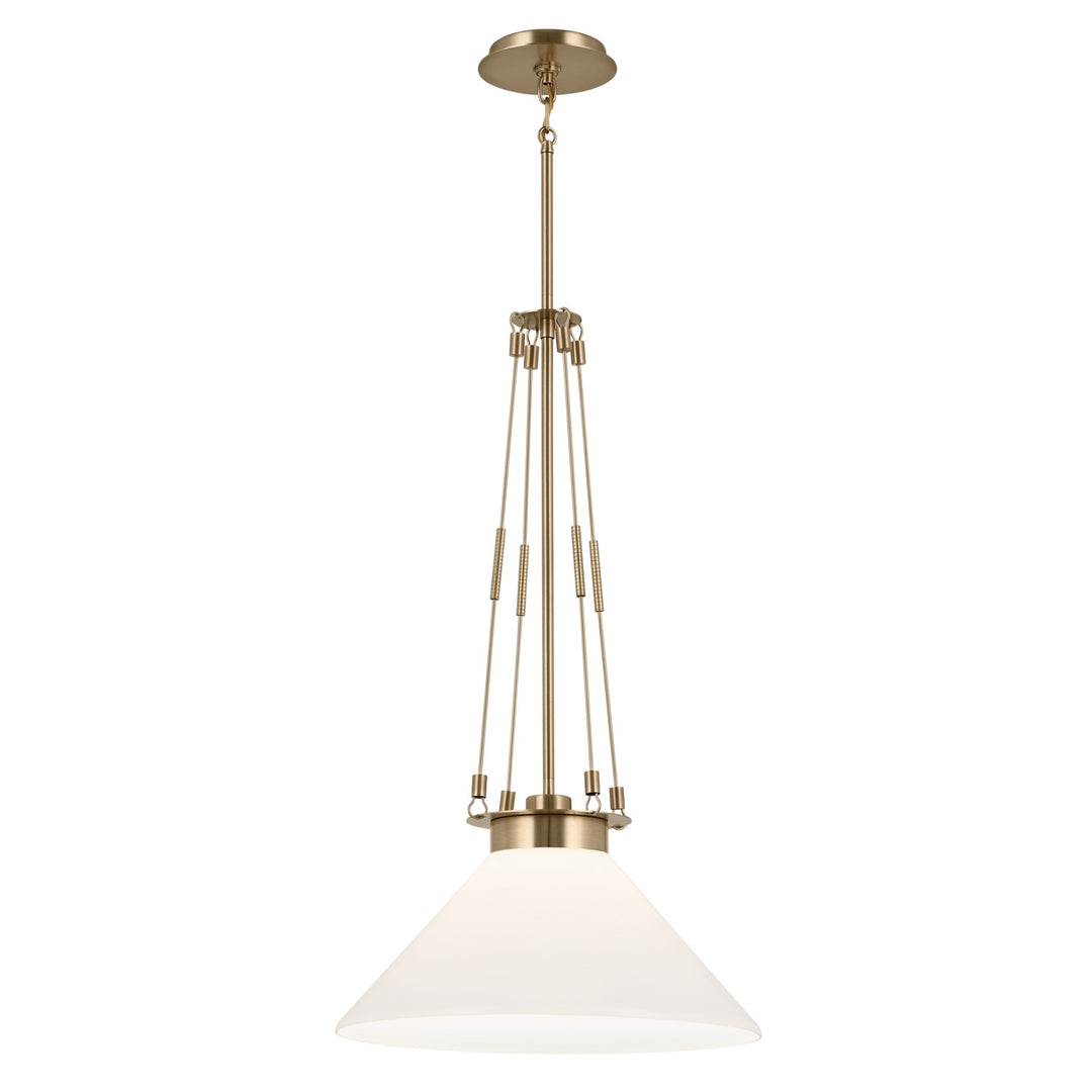 Kichler Canada - 52581CPZ - One Light Pendant - Albers - Champagne Bronze