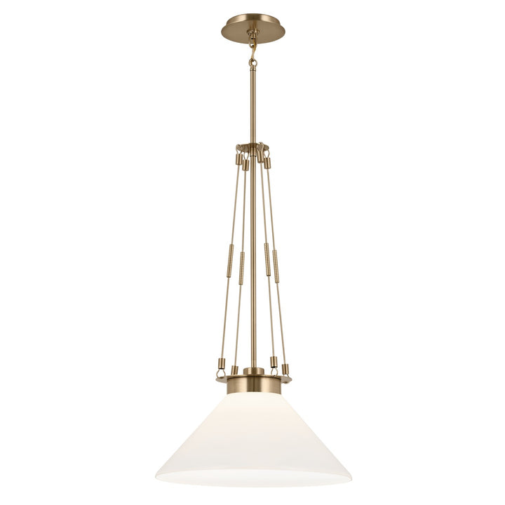 Kichler Canada - 52581CPZ - One Light Pendant - Albers - Champagne Bronze