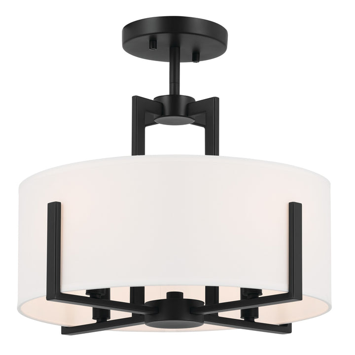Kichler Canada - 52591BK - Four Light Pendant/Semi Flush - Malen - Black