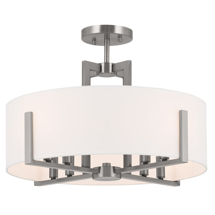 Kichler Canada - 52592CLP - Eight Light Pendant/Semi Flush - Malen - Classic Pewter