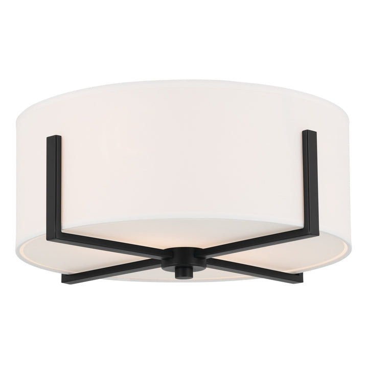 Kichler Canada - 52593BK - Two Light Flush Mount - Malen - Black