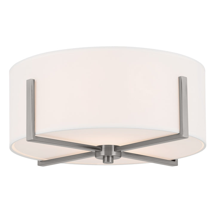 Kichler Canada - 52593CLP - Two Light Flush Mount - Malen - Classic Pewter
