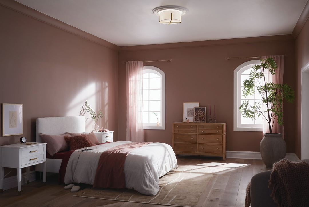 Kichler Canada - 52593CPZ - Two Light Flush Mount - Malen - Champagne Bronze