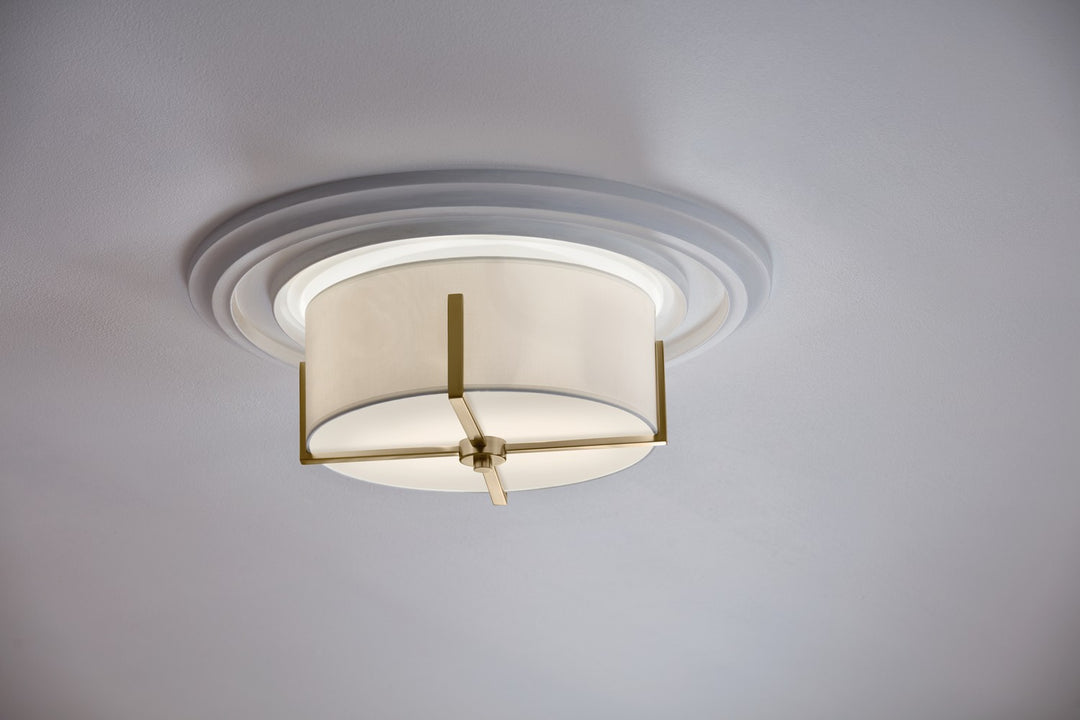 Kichler Canada - 52593CPZ - Two Light Flush Mount - Malen - Champagne Bronze