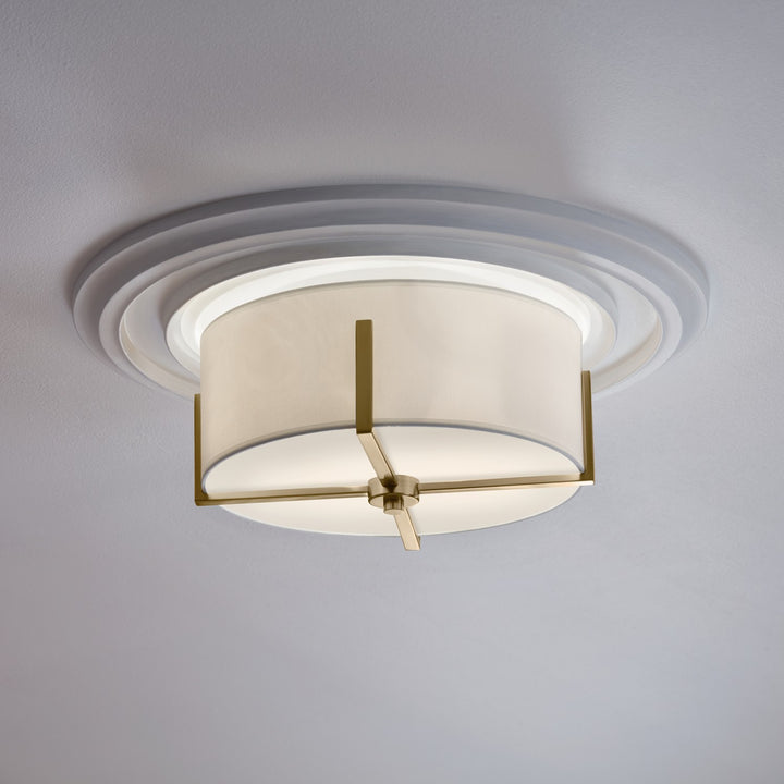 Kichler Canada - 52593CPZ - Two Light Flush Mount - Malen - Champagne Bronze