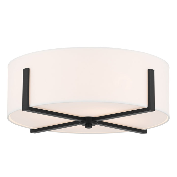 Kichler Canada - 52594BK - Four Light Flush Mount - Malen - Black