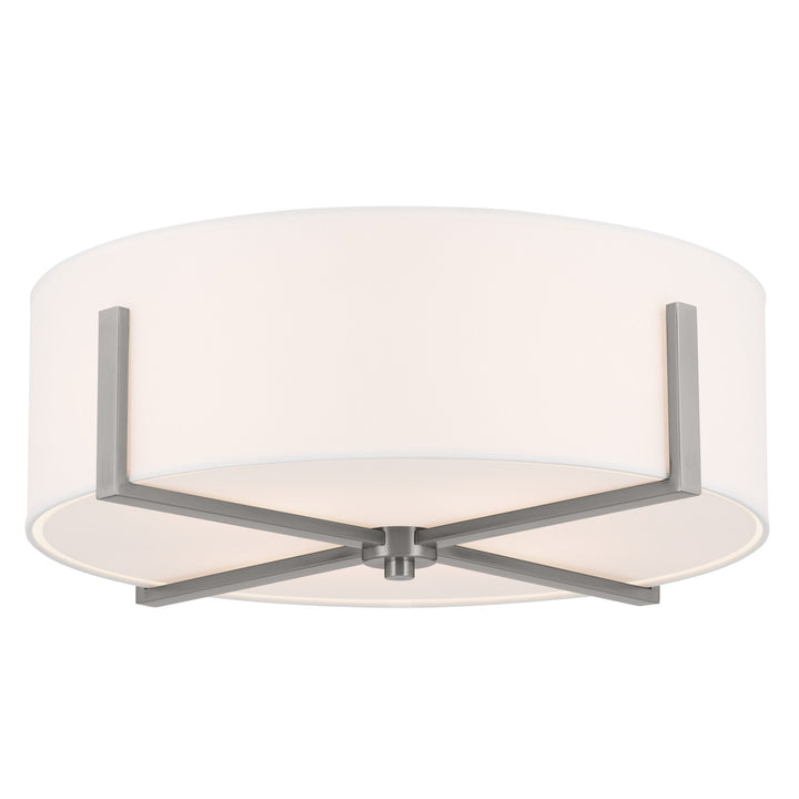 Kichler Canada - 52594CLP - Four Light Flush Mount - Malen - Classic Pewter