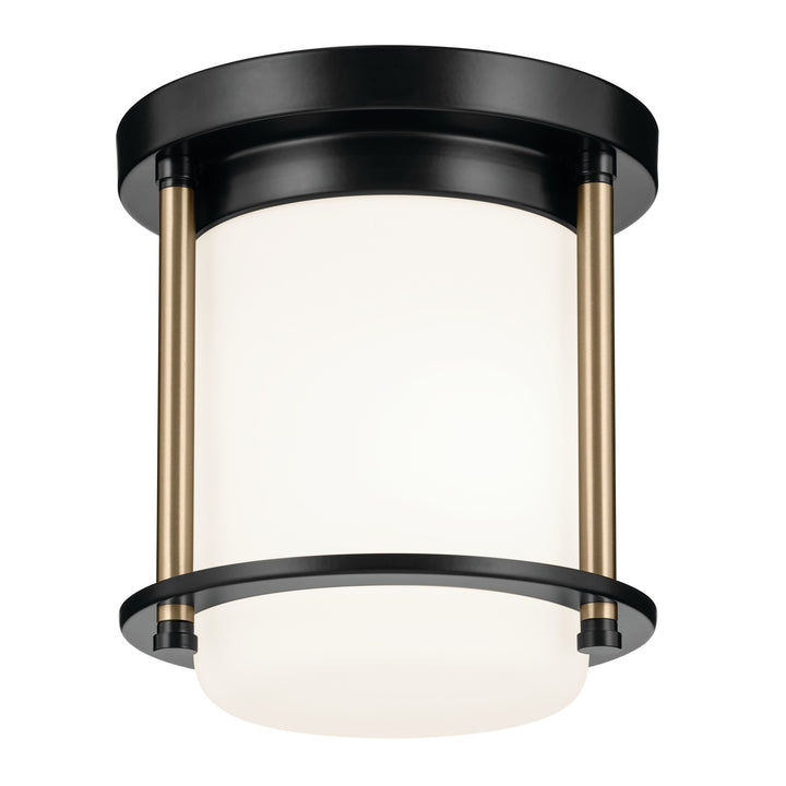 Kichler Canada - 52596BKCPZ - One Light Flush Mount - Brit - Black
