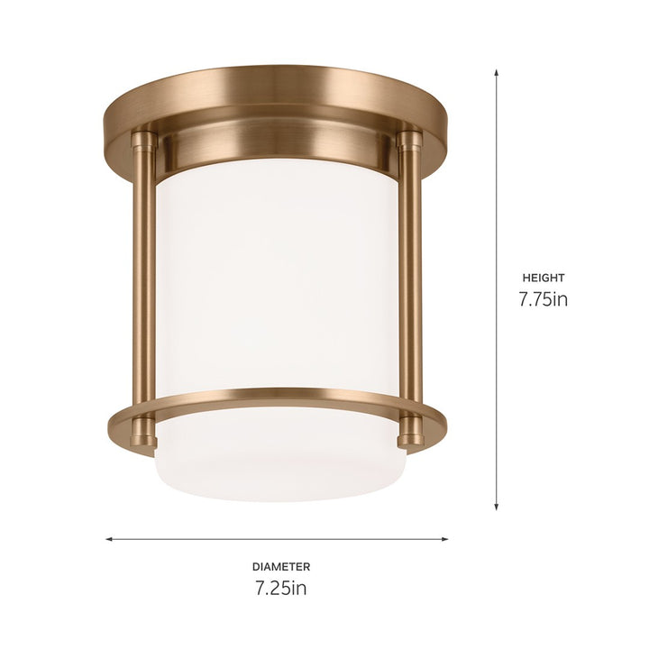 Kichler Canada - 52596CPZ - One Light Flush Mount - Brit - Champagne Bronze