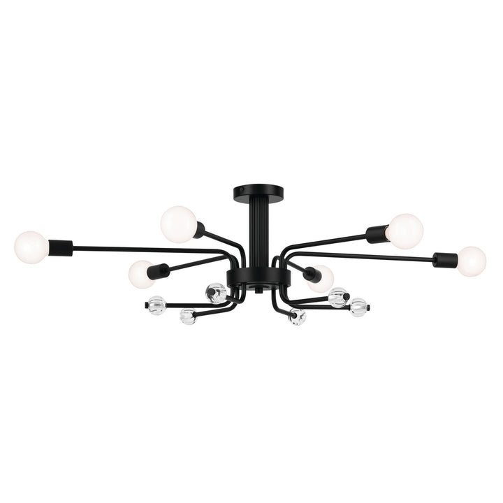 Kichler Canada - 52602BK - Six Light Semi Flush Mount - Ocala - Black