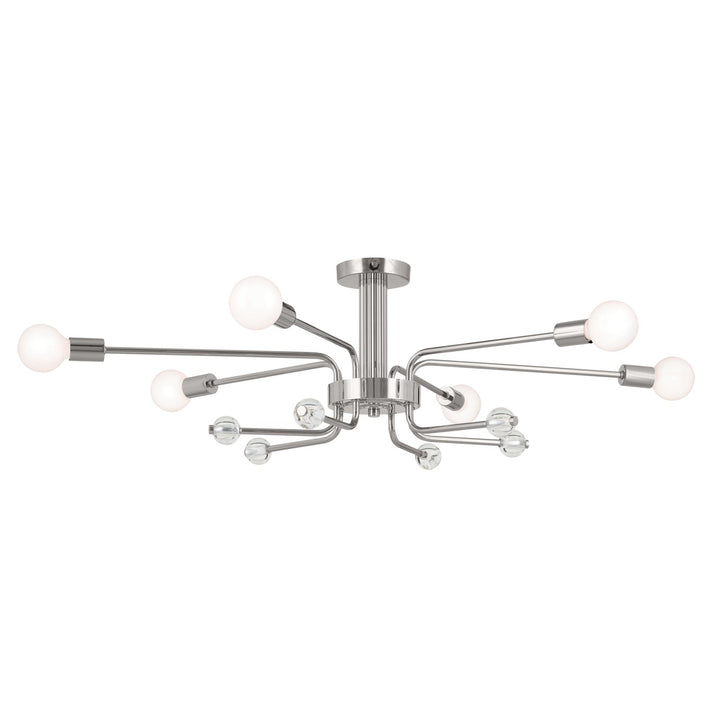 Kichler Canada - 52602PN - Six Light Semi Flush Mount - Ocala - Polished Nickel