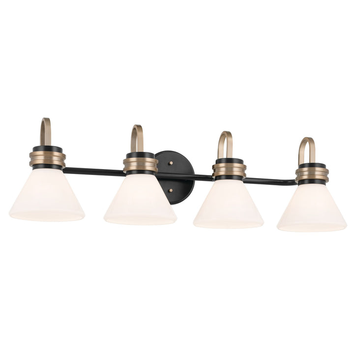 Kichler Canada - 55156BK - Four Light Bath - Farum - Black