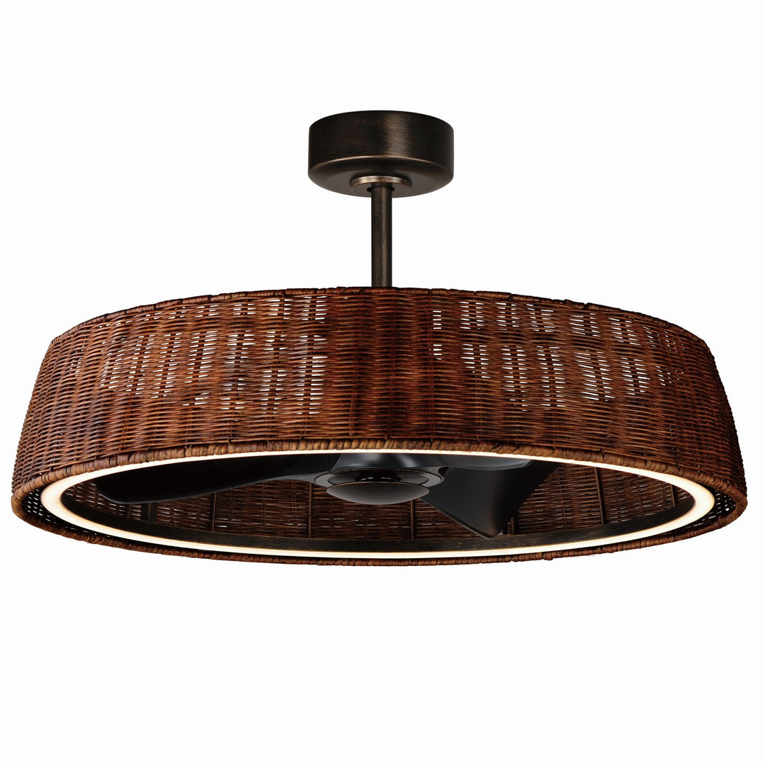 Tulum LED Fandelight in Dark Bronze - available from The Lighting Shoppe, trusted by Canadian homeowners