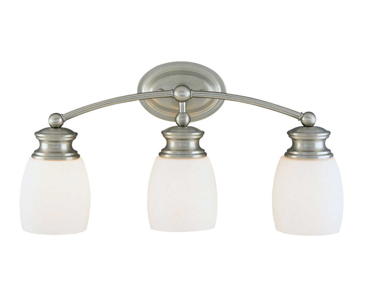 Elise Three Light Bath Bar in Satin Nickel Savoy House