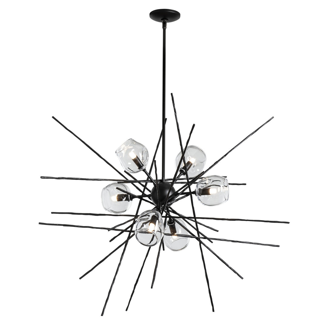Hubbardton Forge Canada - 131590-SKT-MULT-10-ZM0709 - Six Light Pendant - Griffin - Black