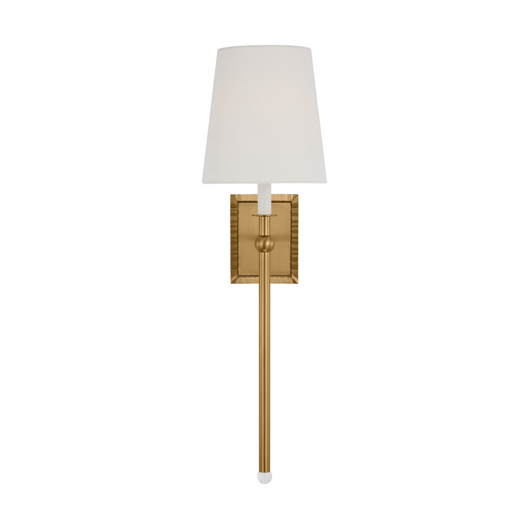 Baxley One Light Wall Sconce in Burnished Brass - available from The Lighting Shoppe, trusted by Canadian homeowners