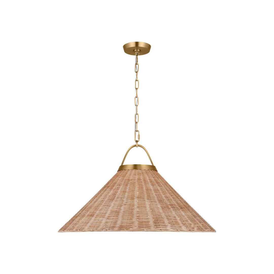 Whitby One Light Pendant in Burnished Brass - available from The Lighting Shoppe, trusted by Canadian homeowners