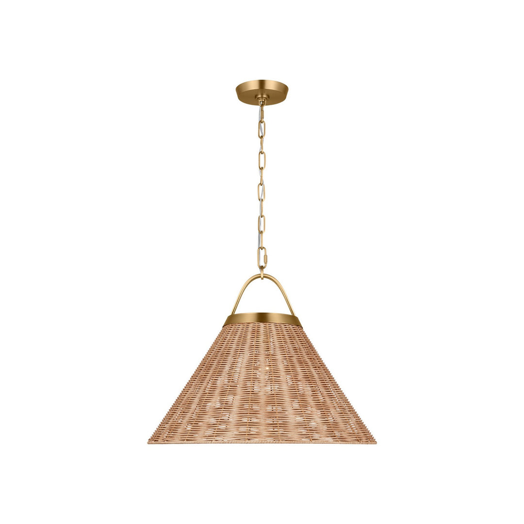 Whitby One Light Pendant in Burnished Brass - available from The Lighting Shoppe, trusted by Canadian homeowners