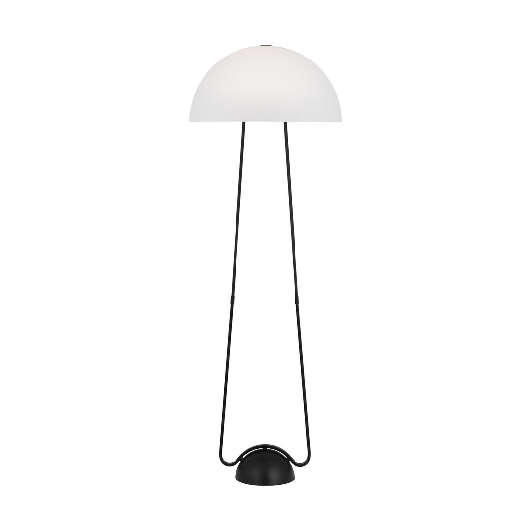 Nido One Light Floor Lamp in Midnight Black - available from The Lighting Shoppe, trusted by Canadian homeowners