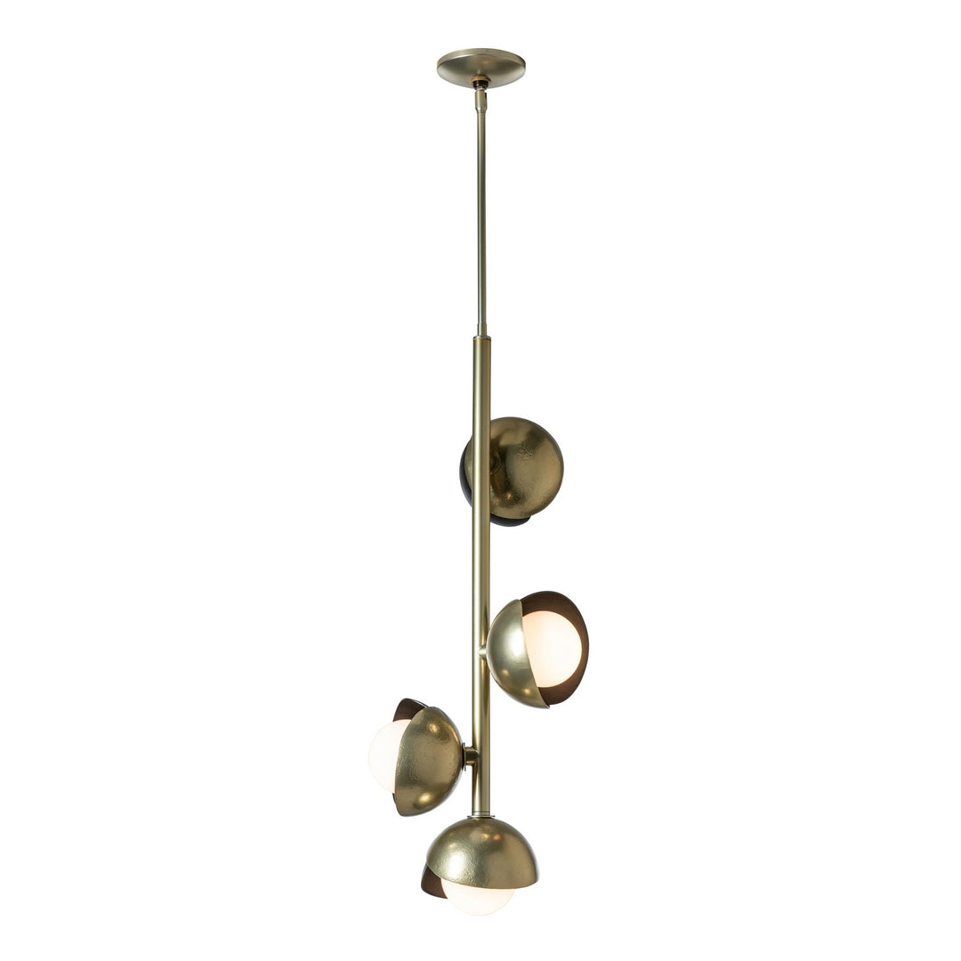 Hubbardton Forge Canada - 131611-SKT-MULT-86-14-GG0711 - Four Light Pendant - Brooklyn - Modern Brass
