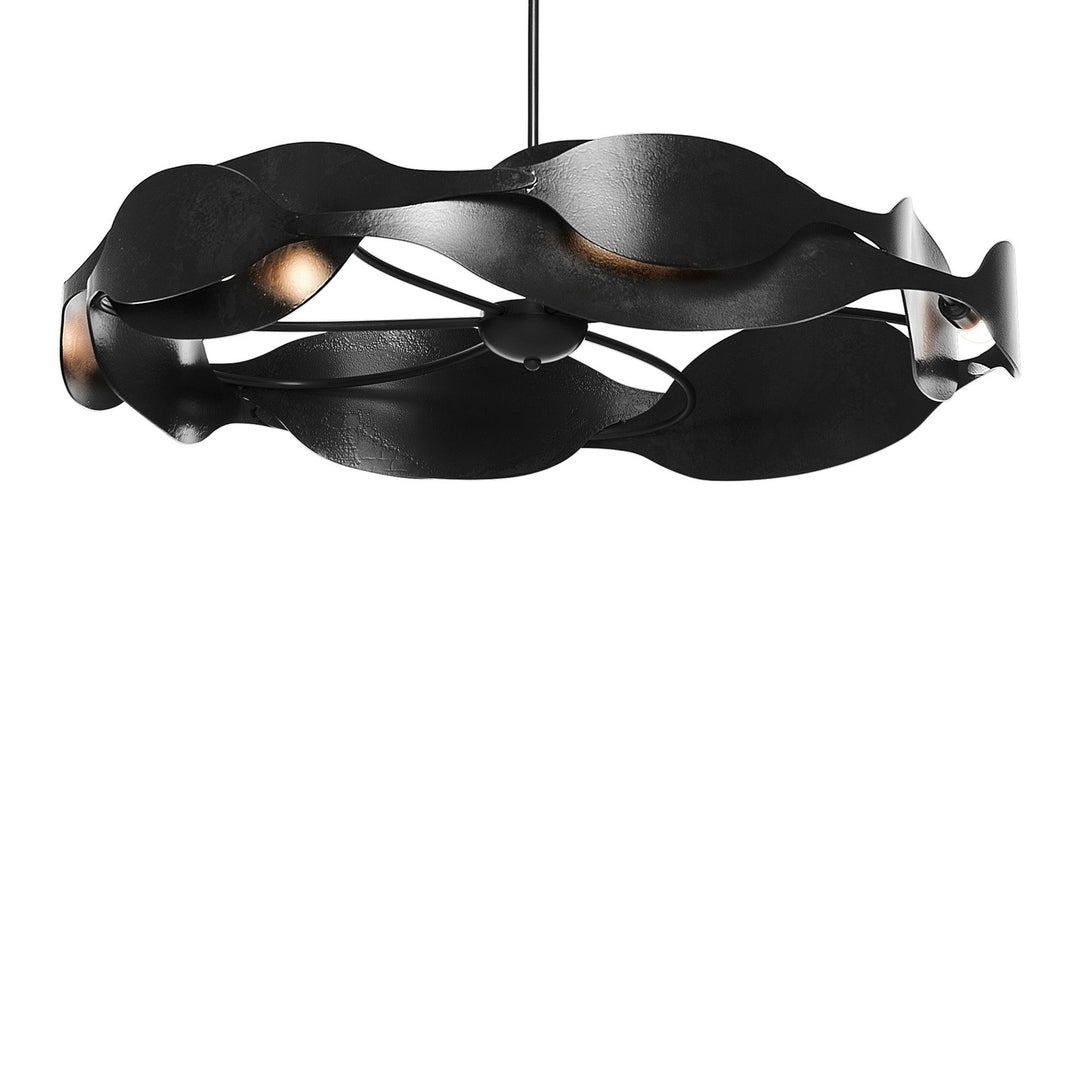 Hubbardton Forge Canada - 132160-SKT-MULT-10 - Six Light Pendant - Waves - Black