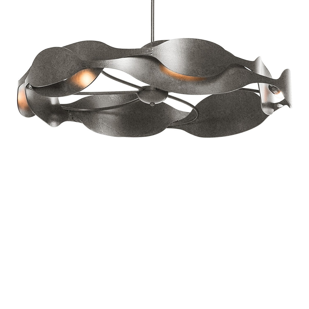 Hubbardton Forge Canada - 132160-SKT-MULT-20 - Six Light Pendant - Waves - Natural Iron
