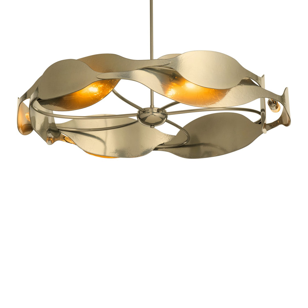 Hubbardton Forge Canada - 132160-SKT-MULT-86 - Six Light Pendant - Waves - Modern Brass