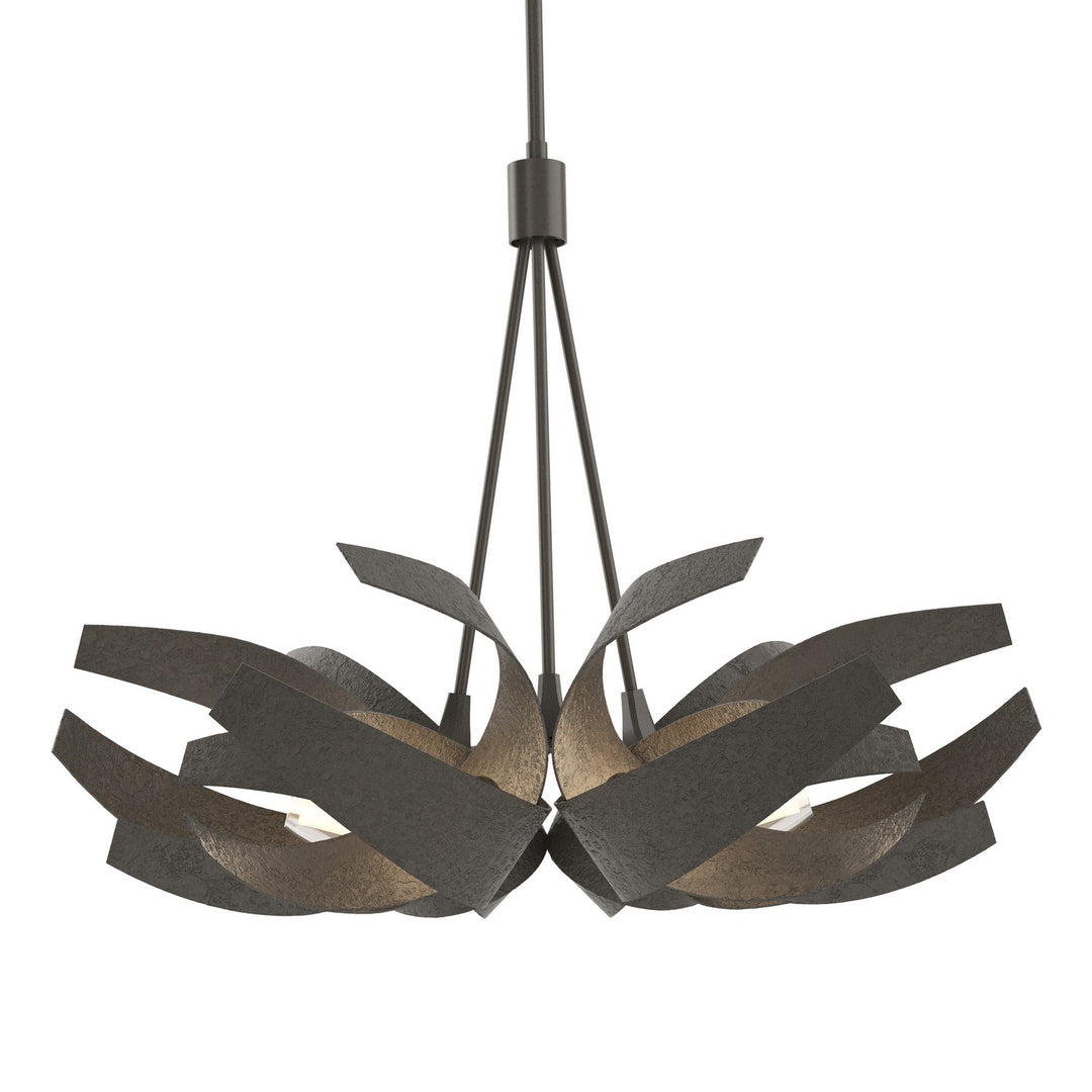 Hubbardton Forge Canada - 136501-SKT-MULT-07-YE0352 - Six Light Pendant - Corona - Dark Smoke