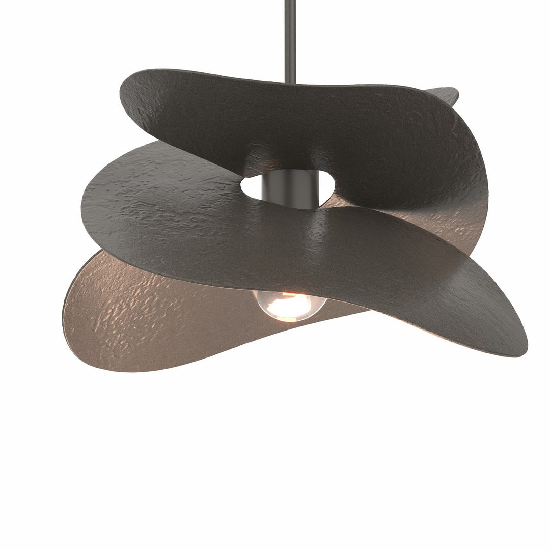 Hubbardton Forge Canada - 139450-SKT-MULT-07 - One Light Pendant - Hibiscus - Dark Smoke