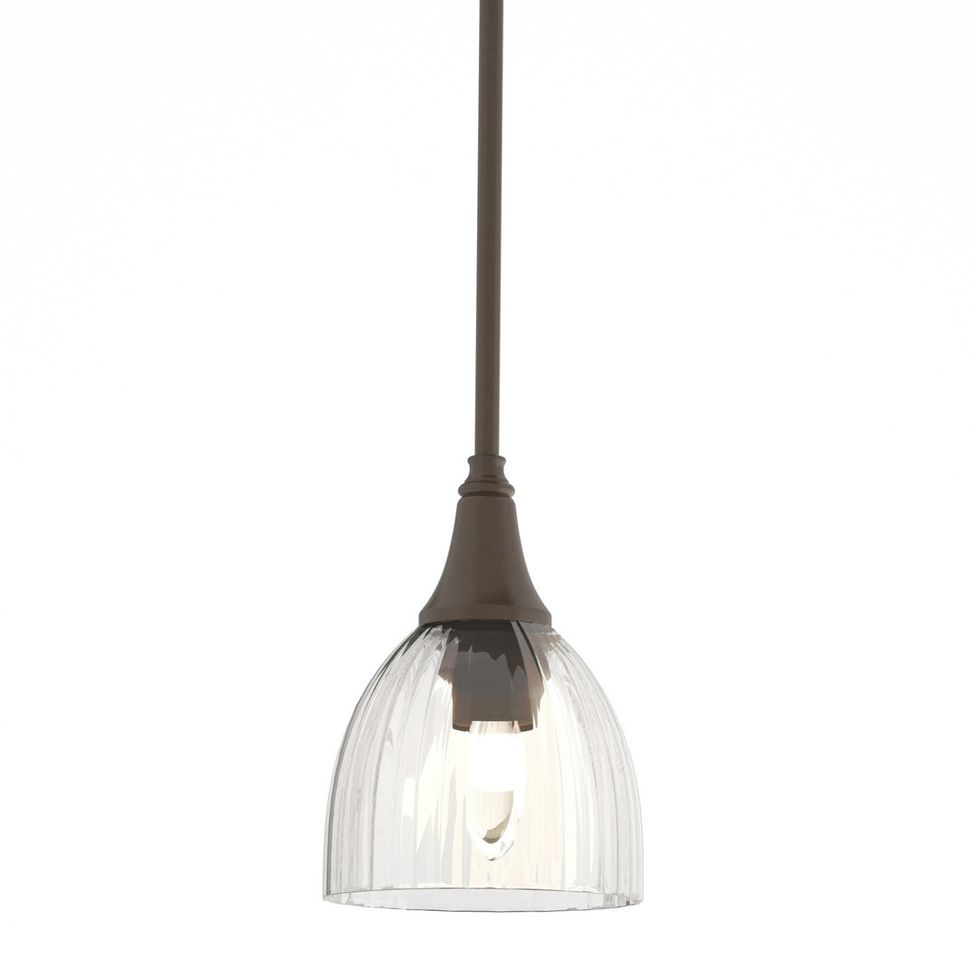 Trumpet One Light Mini Pendant in Bronze - available from The Lighting Shoppe, trusted by Canadian homeowners