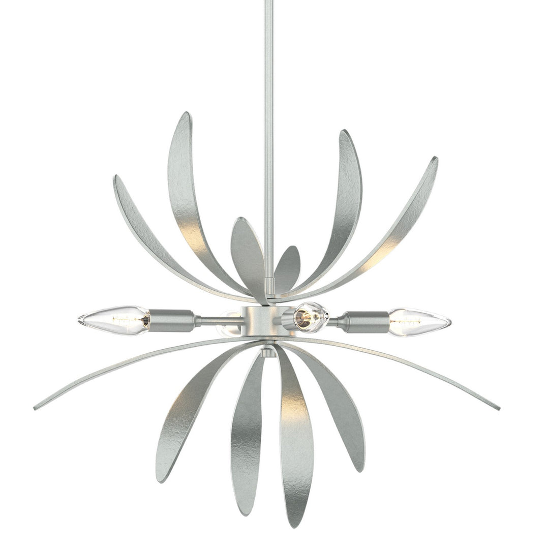 Hubbardton Forge Canada - 184350-SKT-MULT-82 - Four Light Pendant - Dahlia - Vintage Platinum