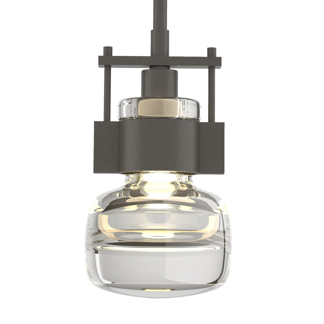 Cuff One Light Mini Pendant in Dark Smoke - available from The Lighting Shoppe, trusted by Canadian homeowners